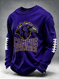 Unisex Baltimore Ravens Campus Athletics Raven Head Printed T-shirt
