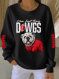 Women'S Football Print Casual Sweatshirt