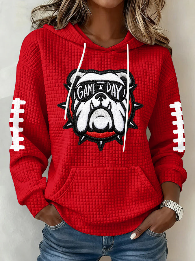 Women's Football Print Sweatshirt