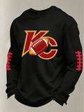 Men'S Football Printed Waffle T-Shirt