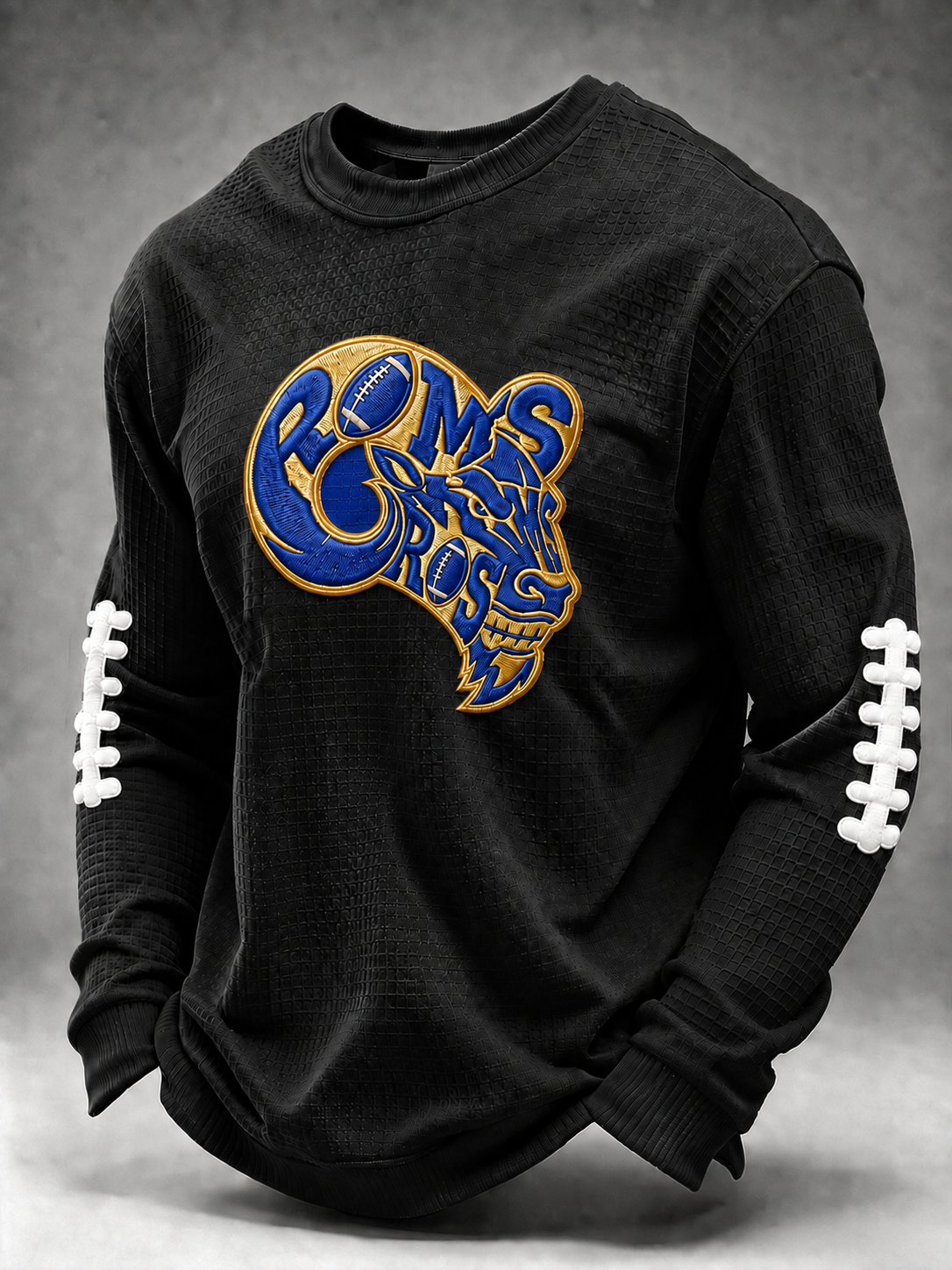 Men'S Football Printed Waffle T-Shirt