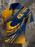 Men'S Football Printed Polo Shirt