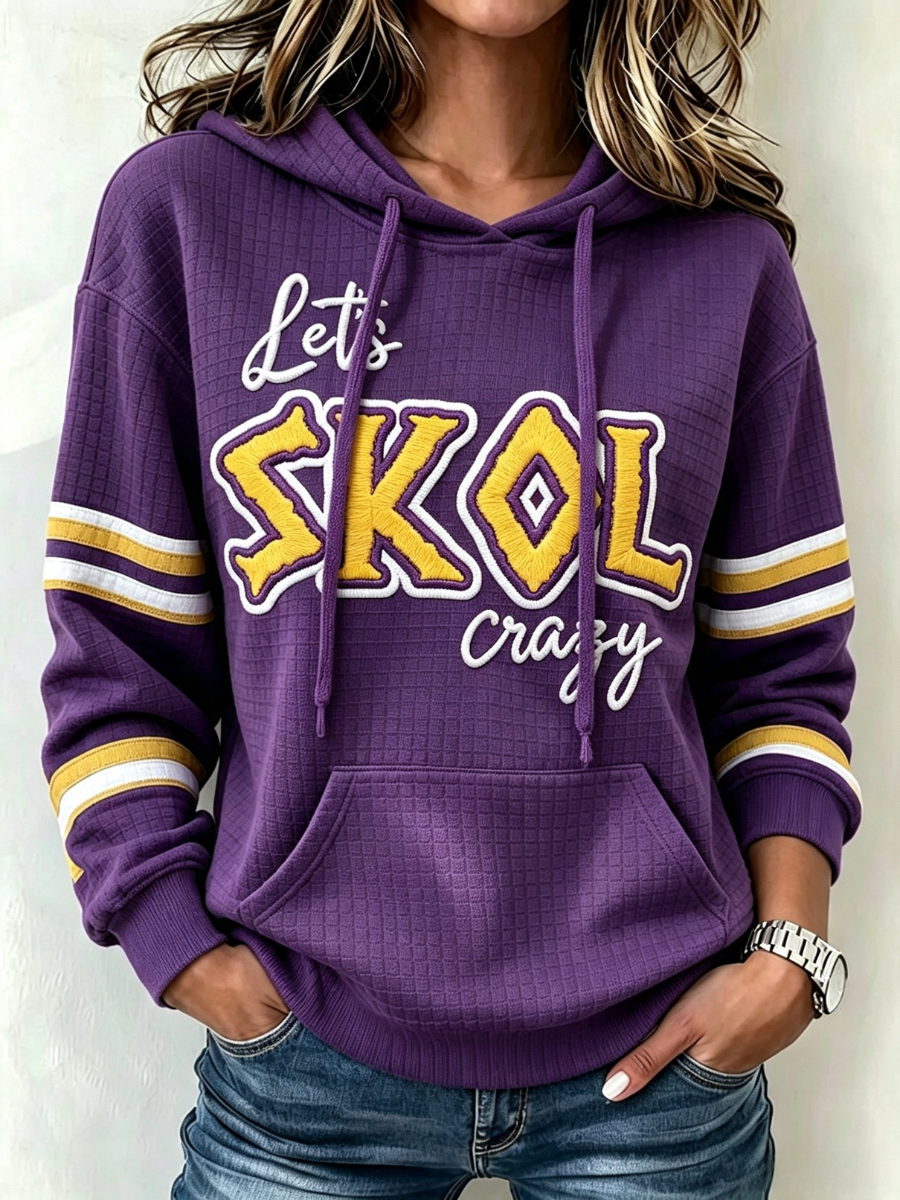 Women's Football Print Sweatshirt