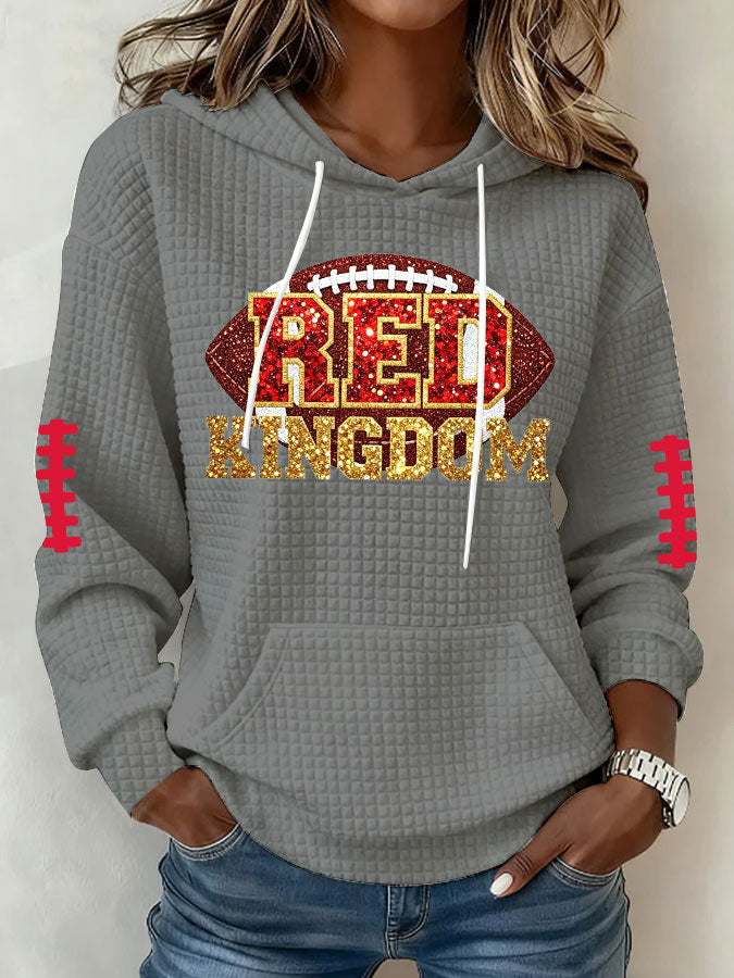 Women'S Football Print Sweatshirt