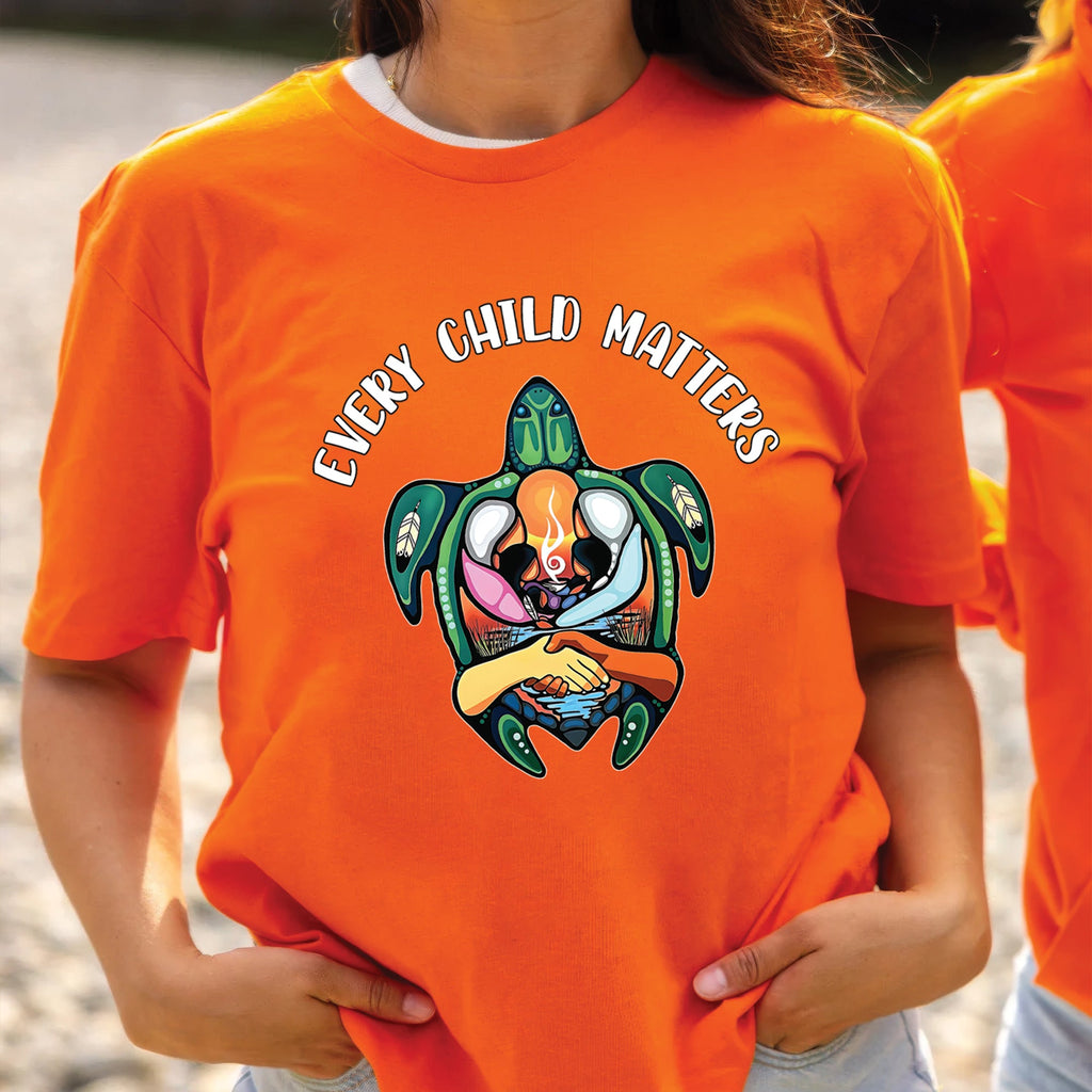 Turtle of Unity, Hands of Remembrance - For Every Child Matters Unisex T-shirt/Hoodie/Sweatshirt 174