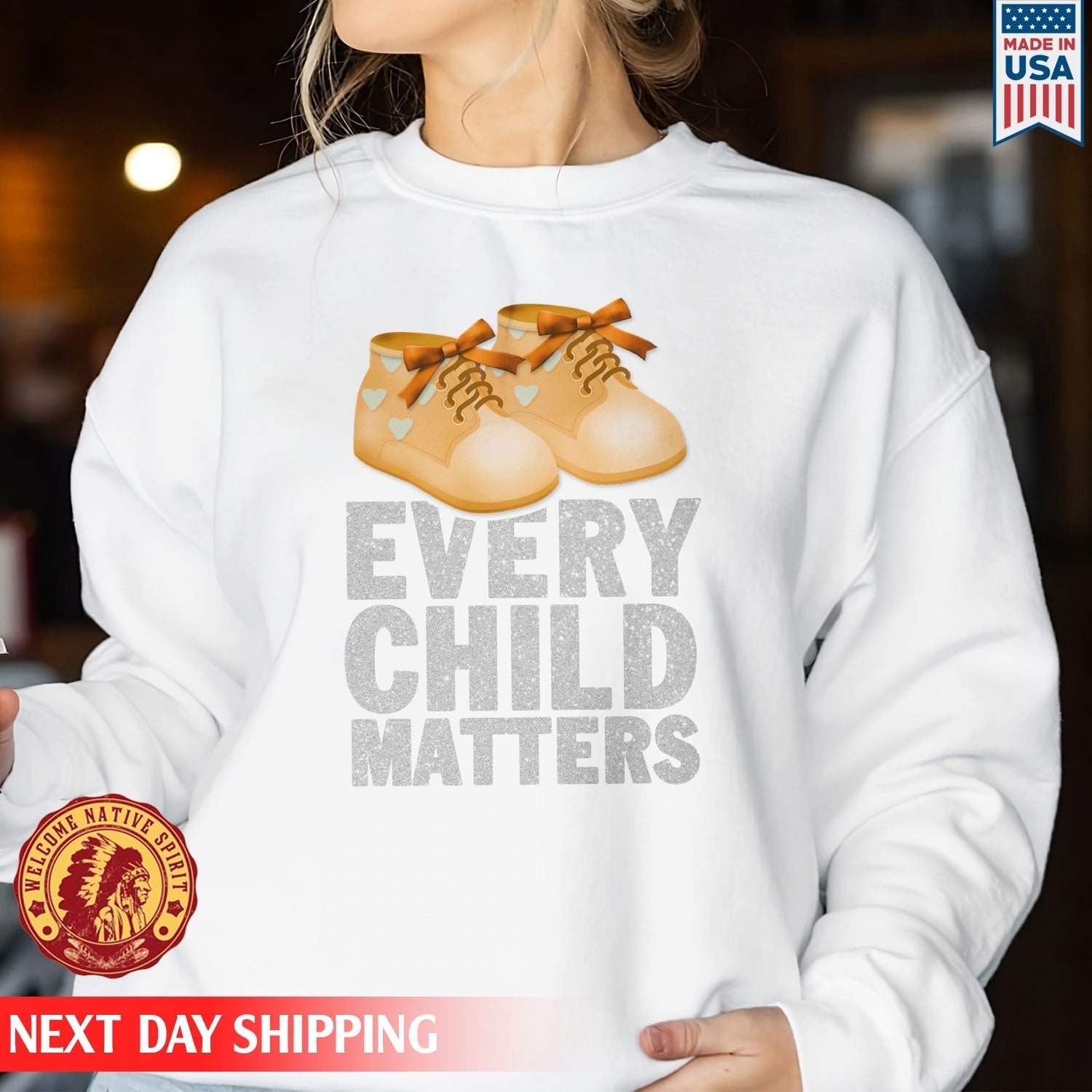 Every Child Matters Shoes Orange For Orange Shirt Day Unisex T-shirt/Hoodie/Sweatshirt