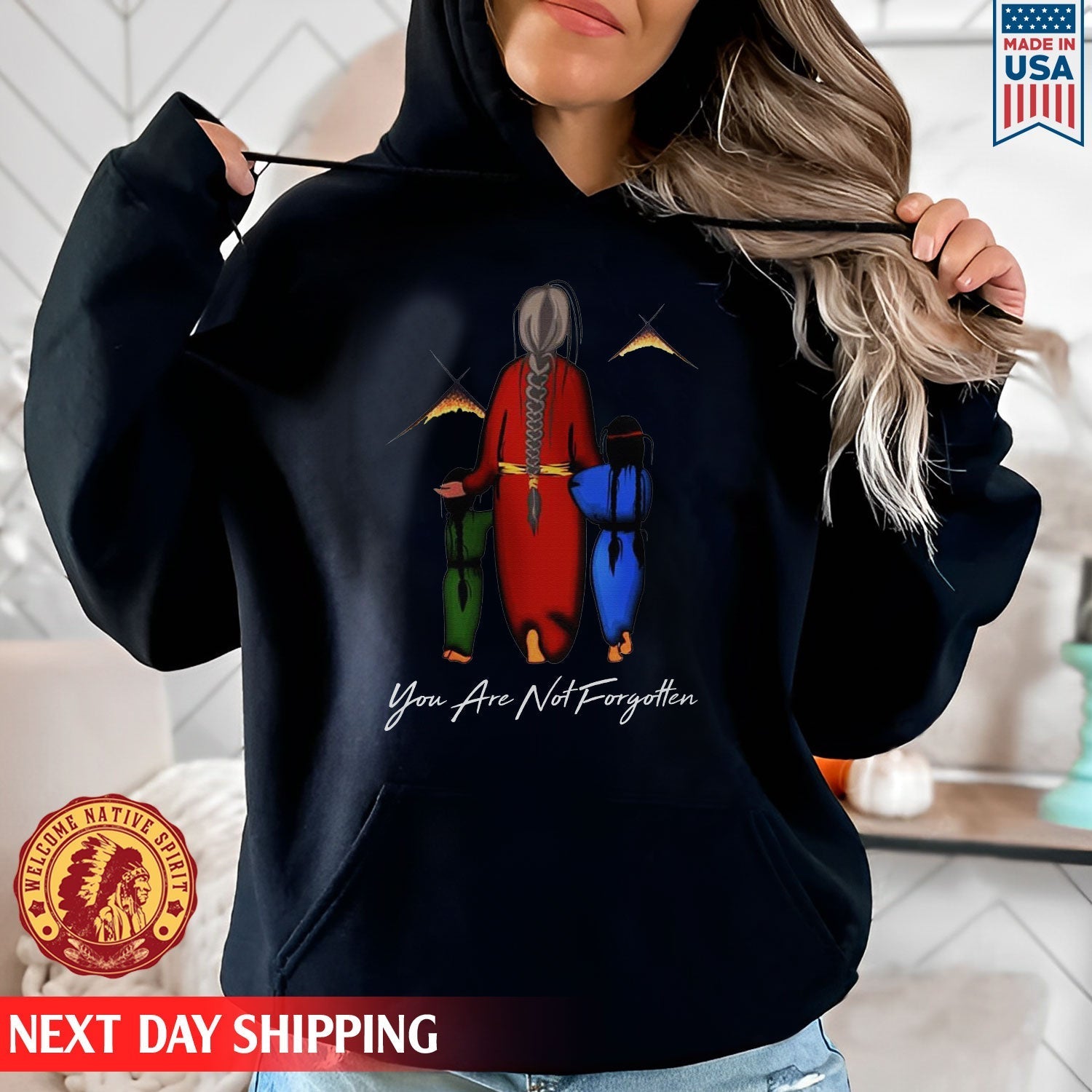 Every Child Matters You Are Not Forgotten Grandma With Grandniece Indigenous Unisex T-shirt/Hoodie/Sweatshirt