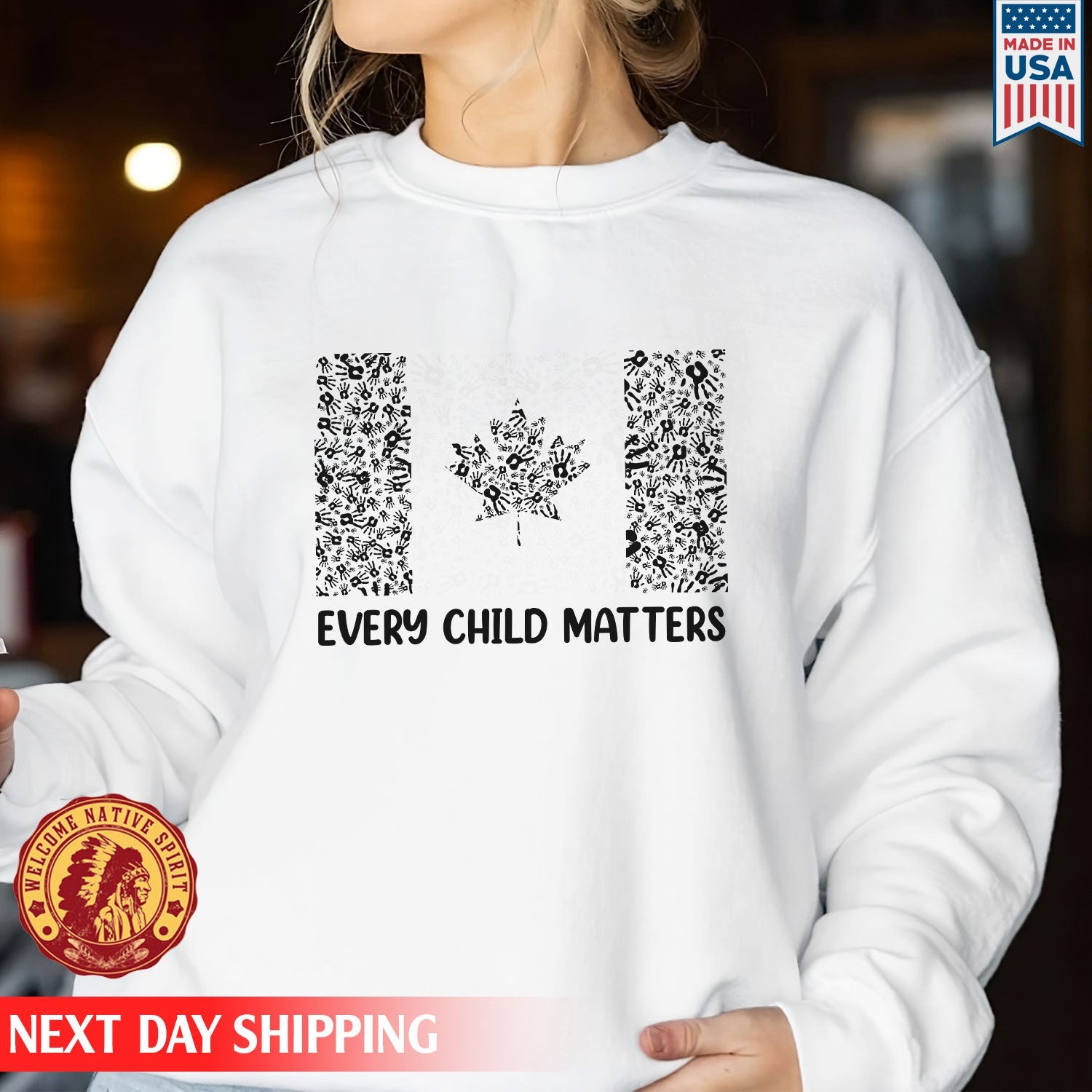 Every Child Matters Canada Flag For Orange Day Unisex T-shirt/Hoodie/Sweatshirt