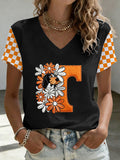 Women'S Football Print Short-Sleeve T-Shirt