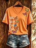 Women's Football Commemorative Printed T-Shirt