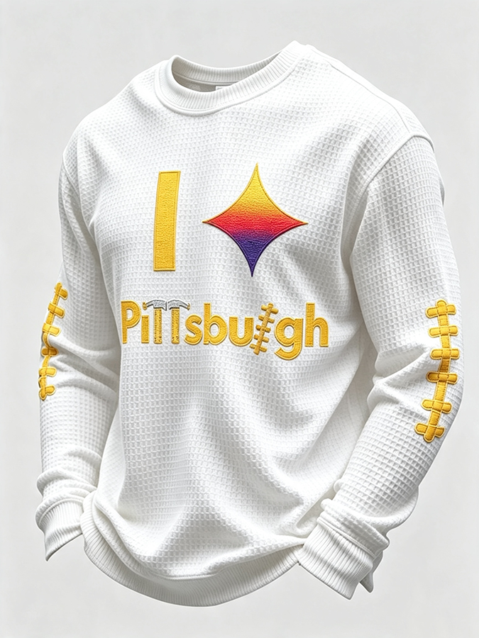 Men'S Football Enthusiast Sports Waffle Top