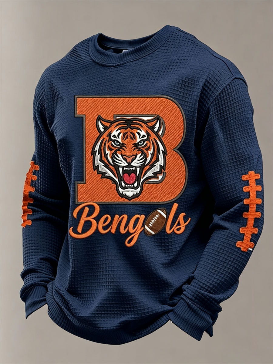 Men'S Football Printed Waffle T-Shirt