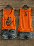 ❤️Buy 3 Get 20% Off❤️Women's Orange Shirt Day Print Casual Vest