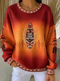 Women's Orange Shirt Day Graphic Print Sweatshirt