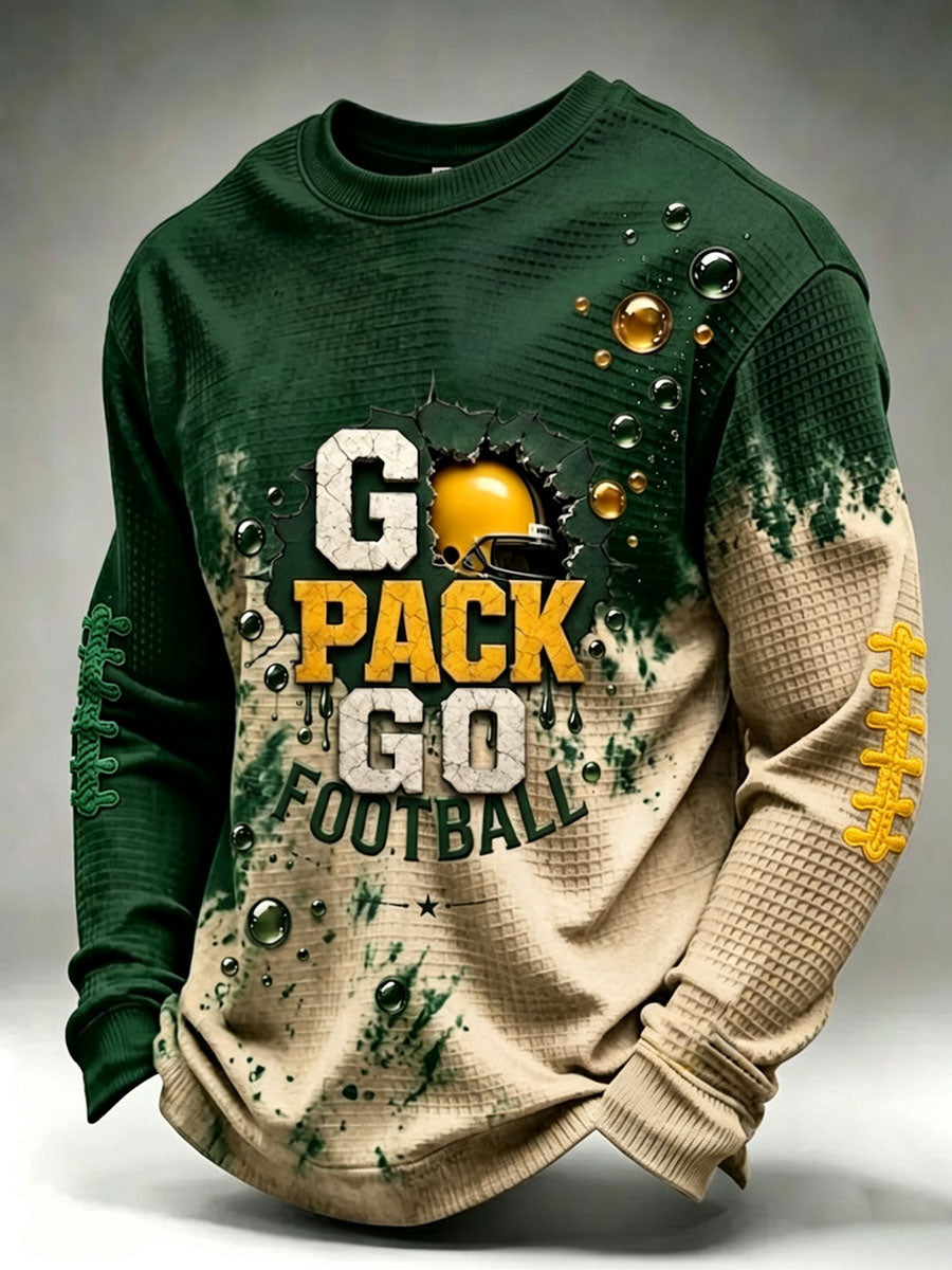 Men'S Football Fan Print Casual Top