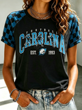Women's Football Fans Gameday Print Casual Tee