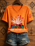 ❤️Buy 3 Get 20% Off❤️Women'S Orange Shirt With Daily Print T-Shirt
