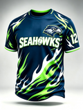 Men'S Football Game Print Casual T-Shirt