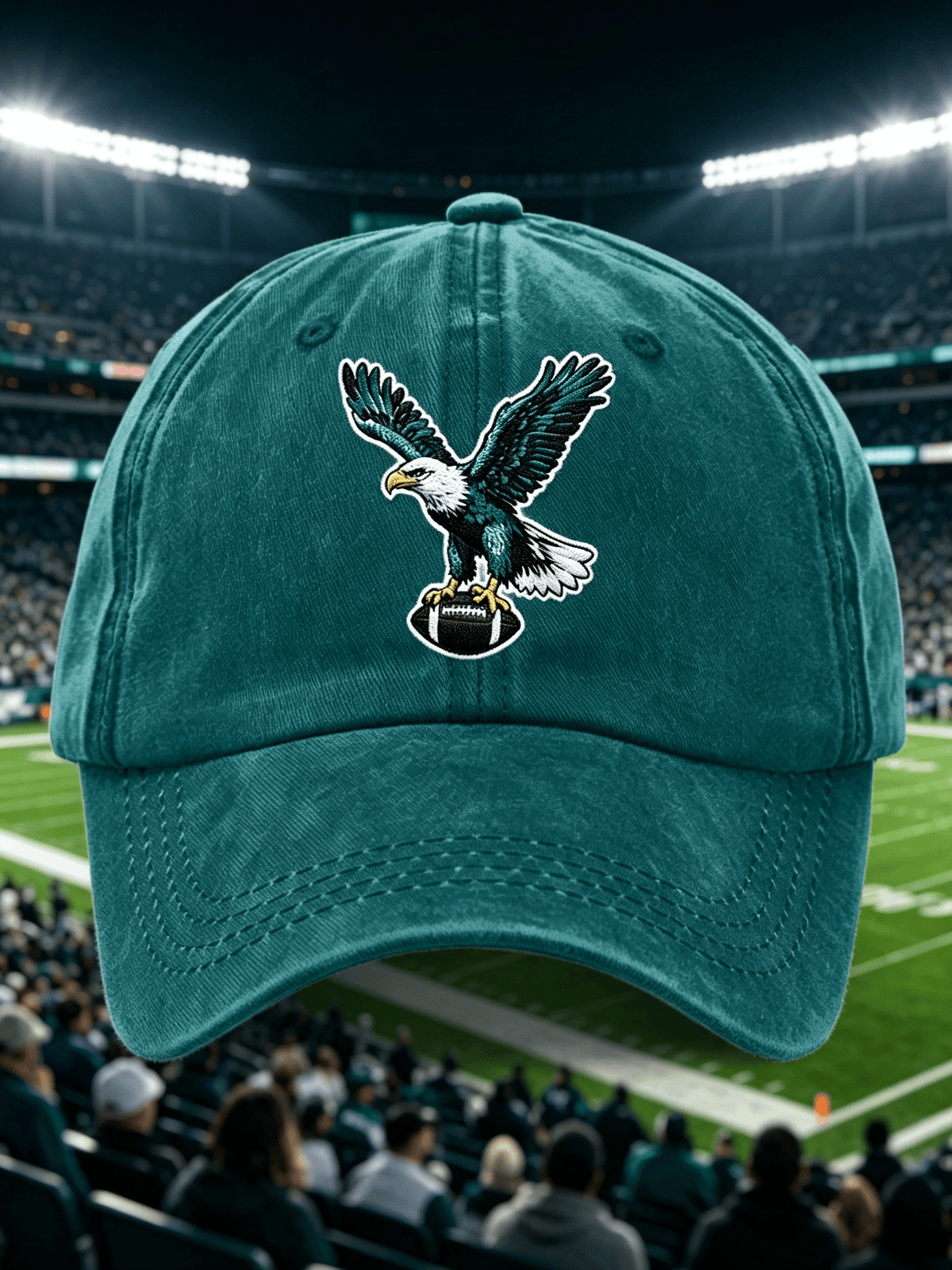 Neutral Casual Football Printed Hat