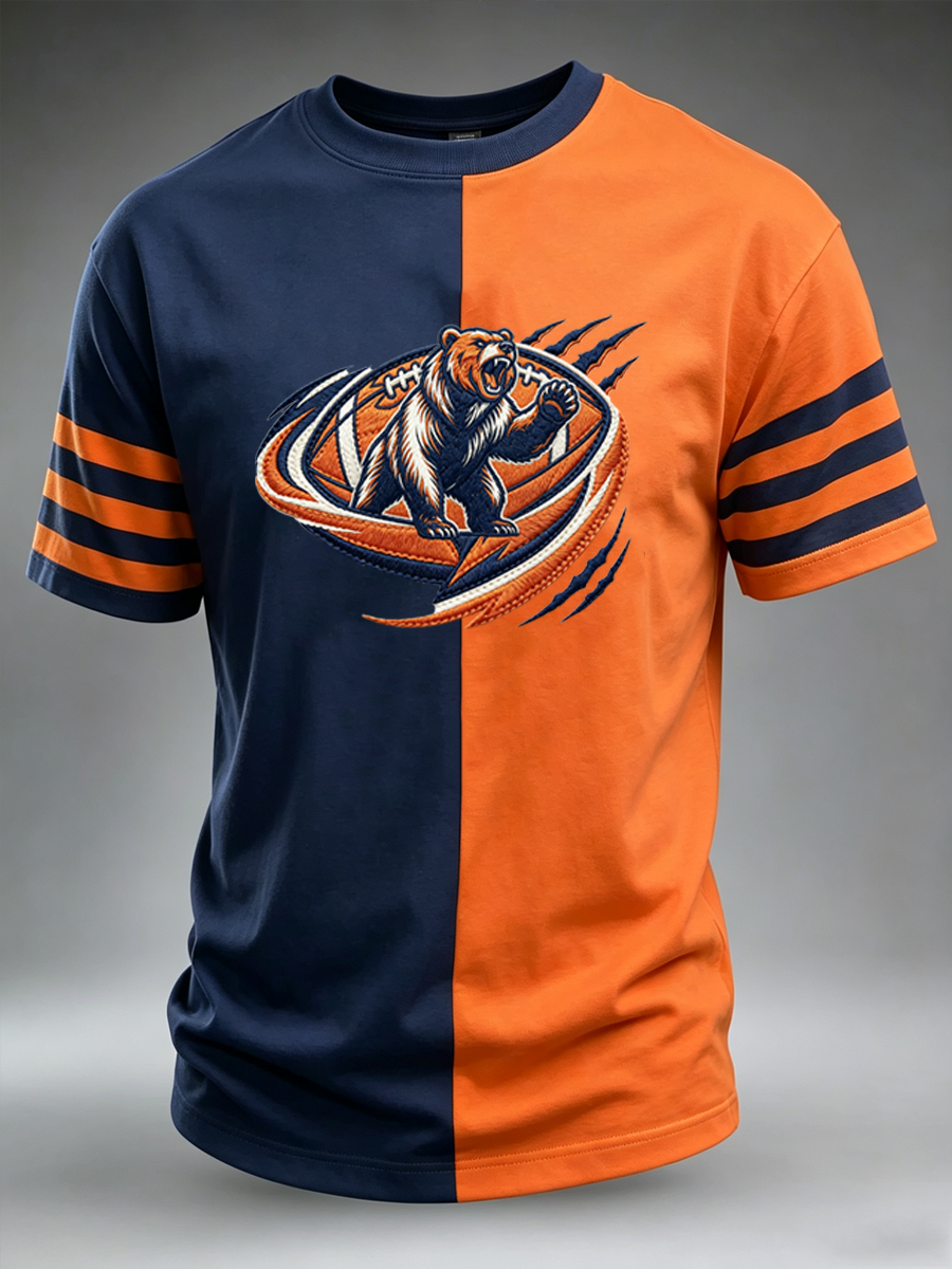 Men'S Rugby Fan Printed Casual T-Shirt