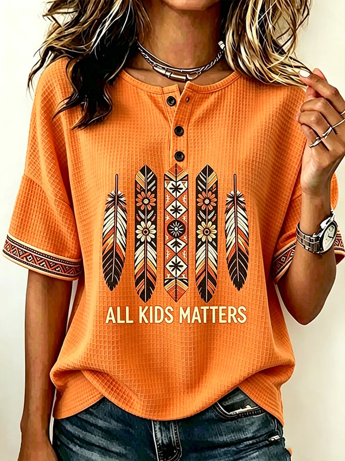 Women's Orange Shirt DayPrinting  T-shirt