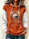 Women's Football Print Sweatshirt