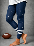 Women'S Rugby Enthusiast Printed Leggings