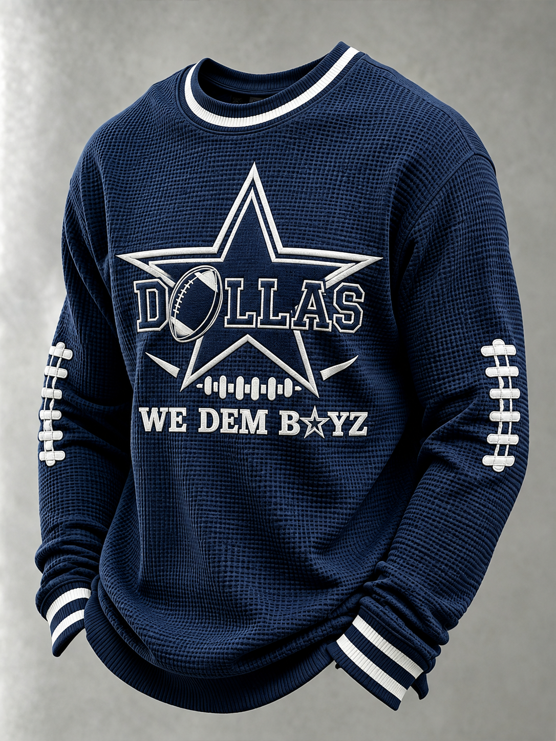 Men'S Football  Printed Waffle T-Shirt