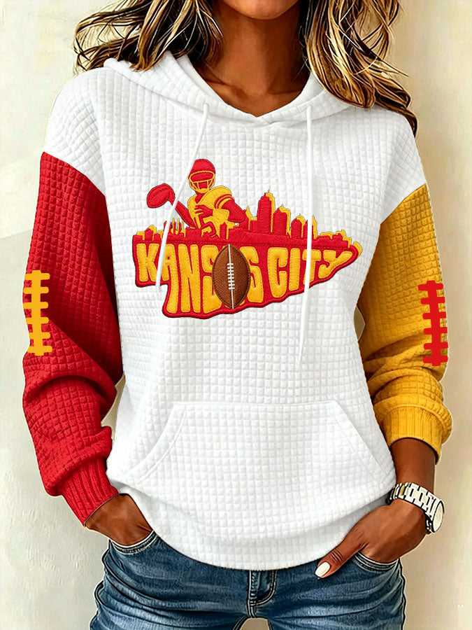 Women'S Football Printed Sweatshirt