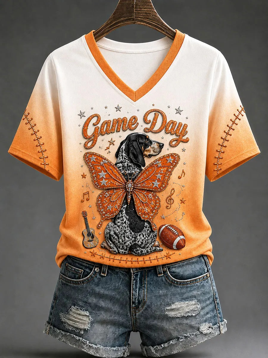 Women's Football Commemorative Printed T-Shirt