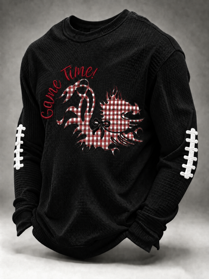 Men'S Football  Printed Waffle T-Shirt