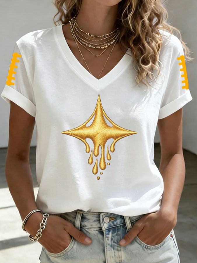 Women's Football Printed Casual Sweatshirt
