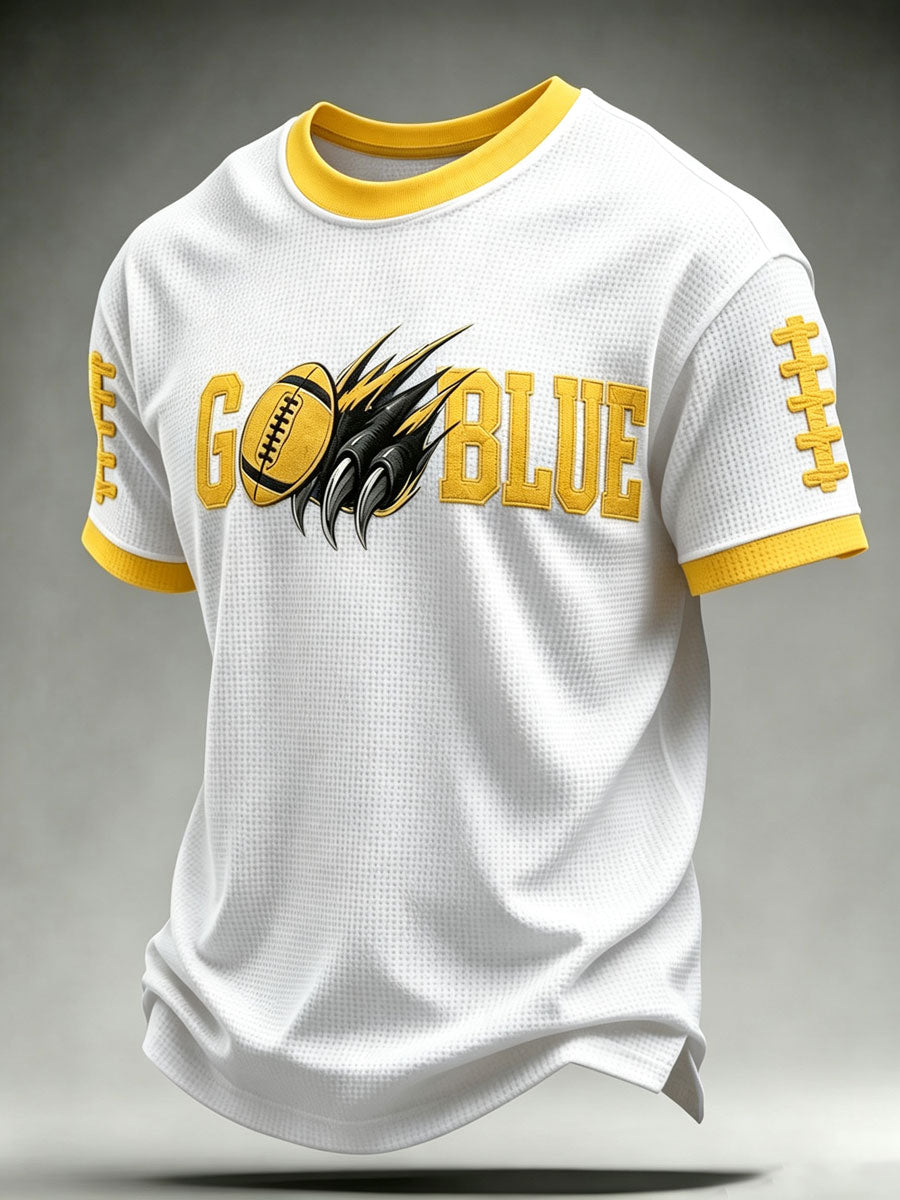 Men'S Football Fan Waffle T-Shirt