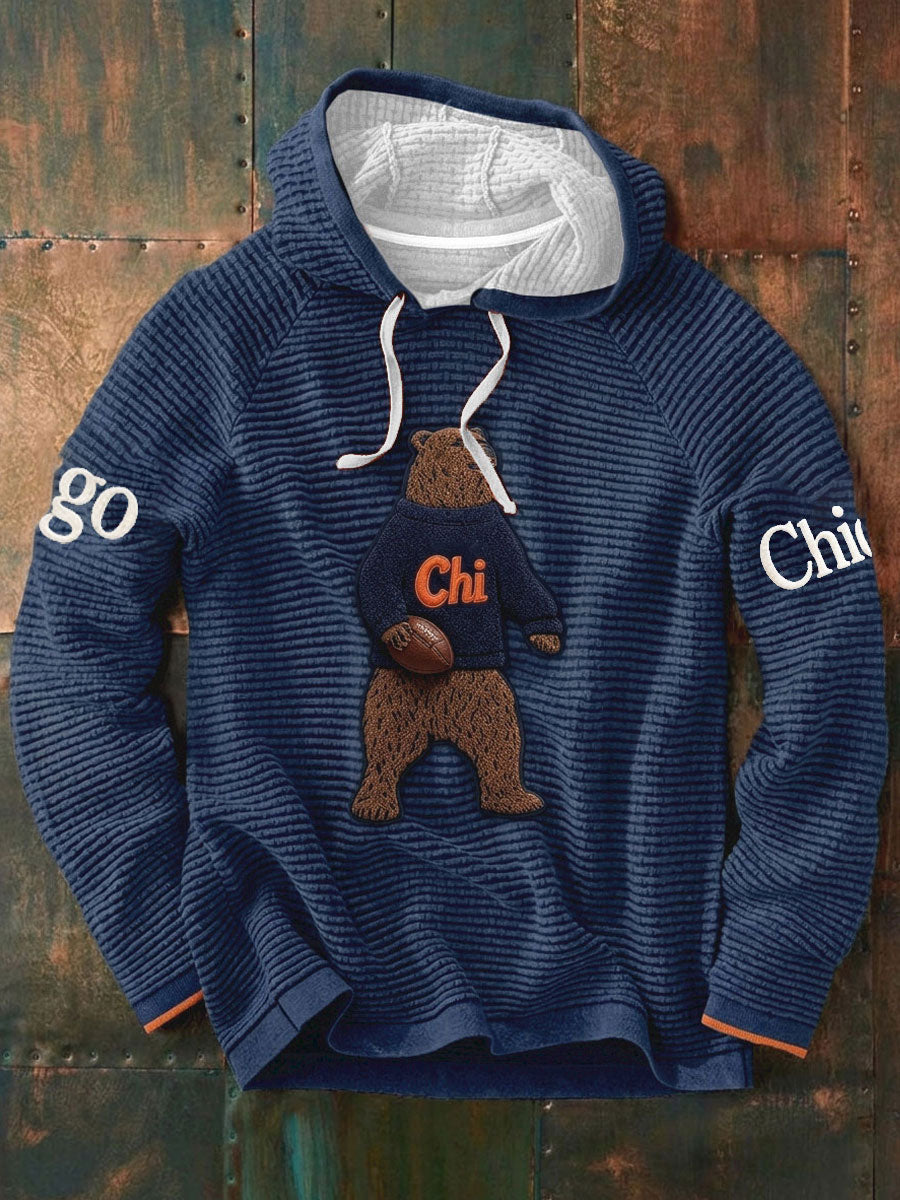 Men's Football Gameday Gift For Football Fans French Terry Hoodie