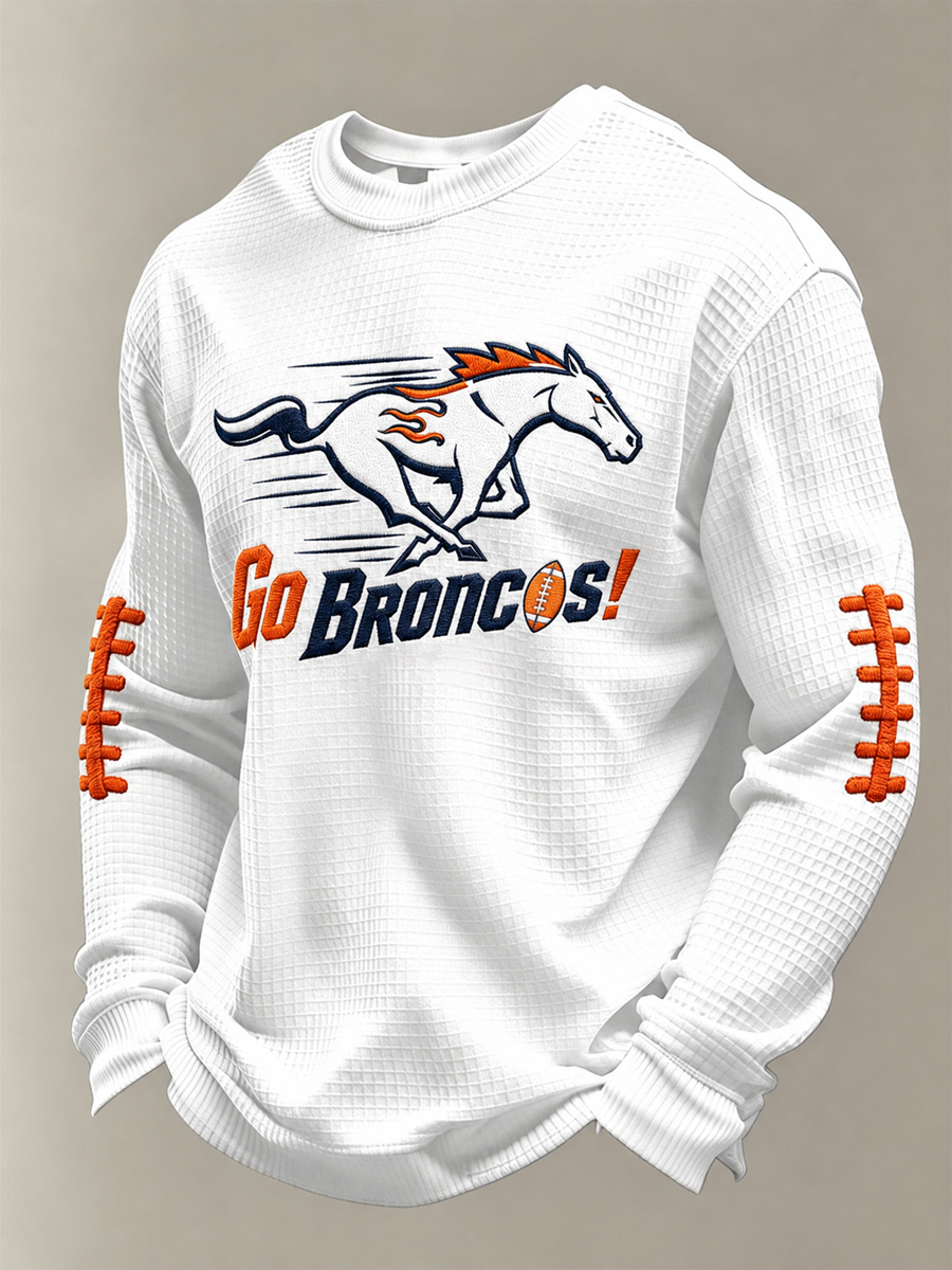 Men'S Football  Printed Waffle T-Shirt