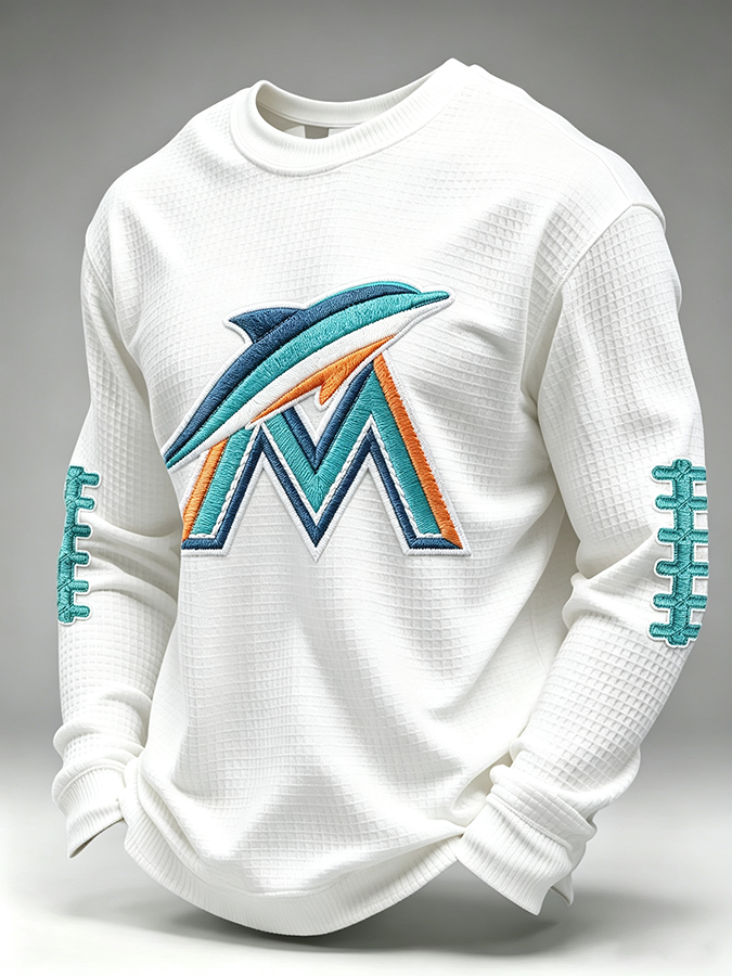 Men'S Retro Football Waffle T-Shirt
