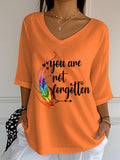 Women's Orange Shirt Day Printed T-Shirt