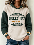Women'S Football Sports Casual Hooded