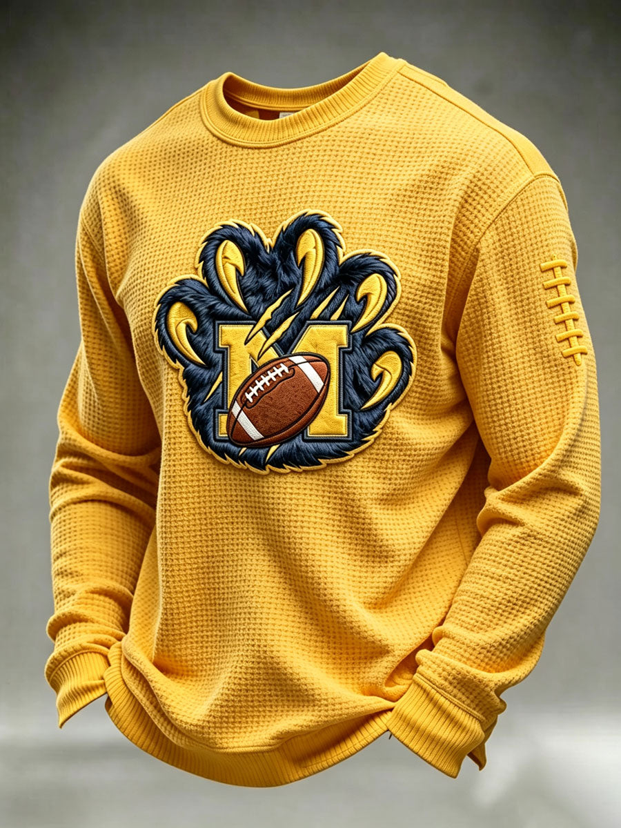 Men'S Rugby Printed Waffle T-Shirt