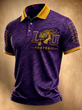 Men's Football Sports Casual Polo Shirt