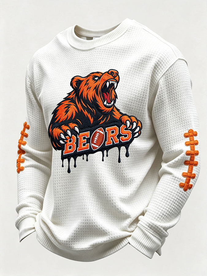 Men'S Football Enthusiast Sports Waffle Top