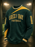 Men'S Football Fan Print Casual Top
