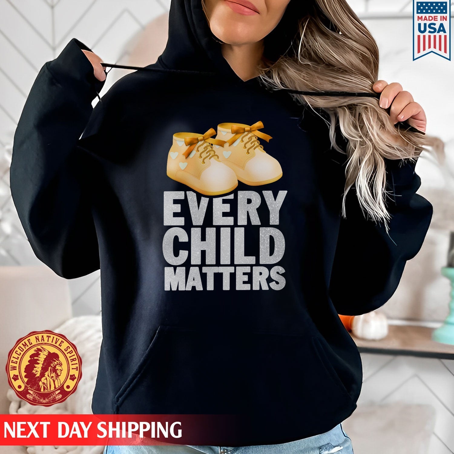 Every Child Matters Shoes Orange For Orange Shirt Day Unisex T-shirt/Hoodie/Sweatshirt