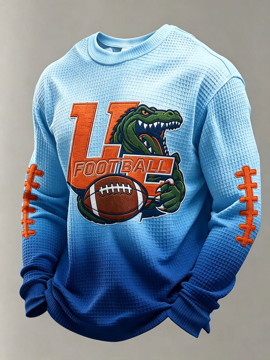 Men'S Retro Football Waffle T-Shirt