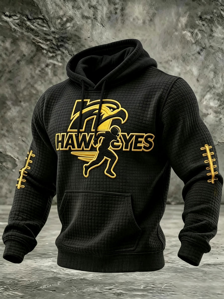 Men'S Football Printed Casual Hoodie