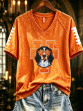 Women's Football Print T-shirt
