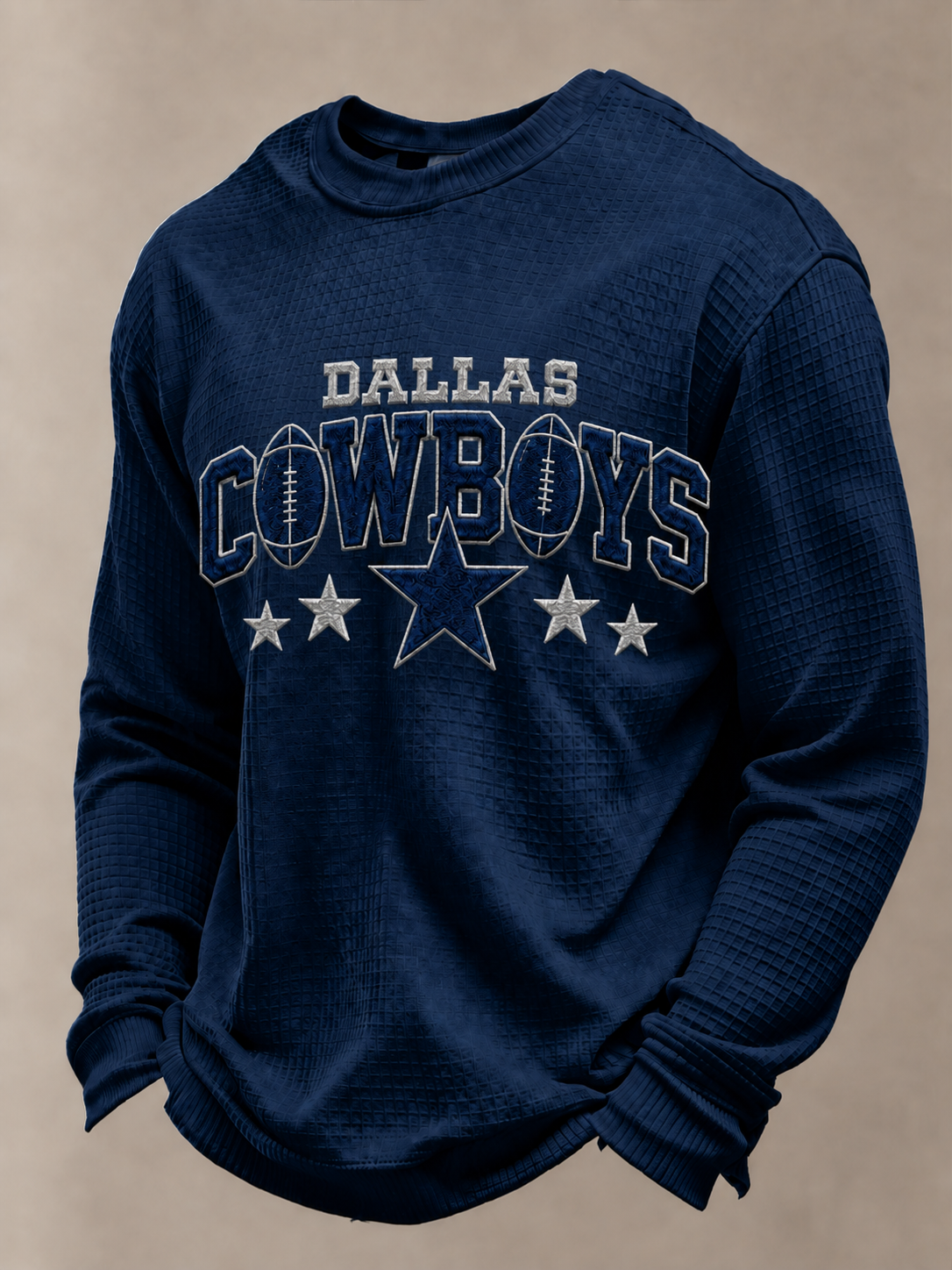 Men'S Retro Football Waffle T-Shirt