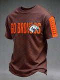 Men's Football Print Casual T-Shirt