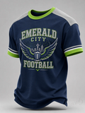 Men'S Football Fan Printed T-Shirt