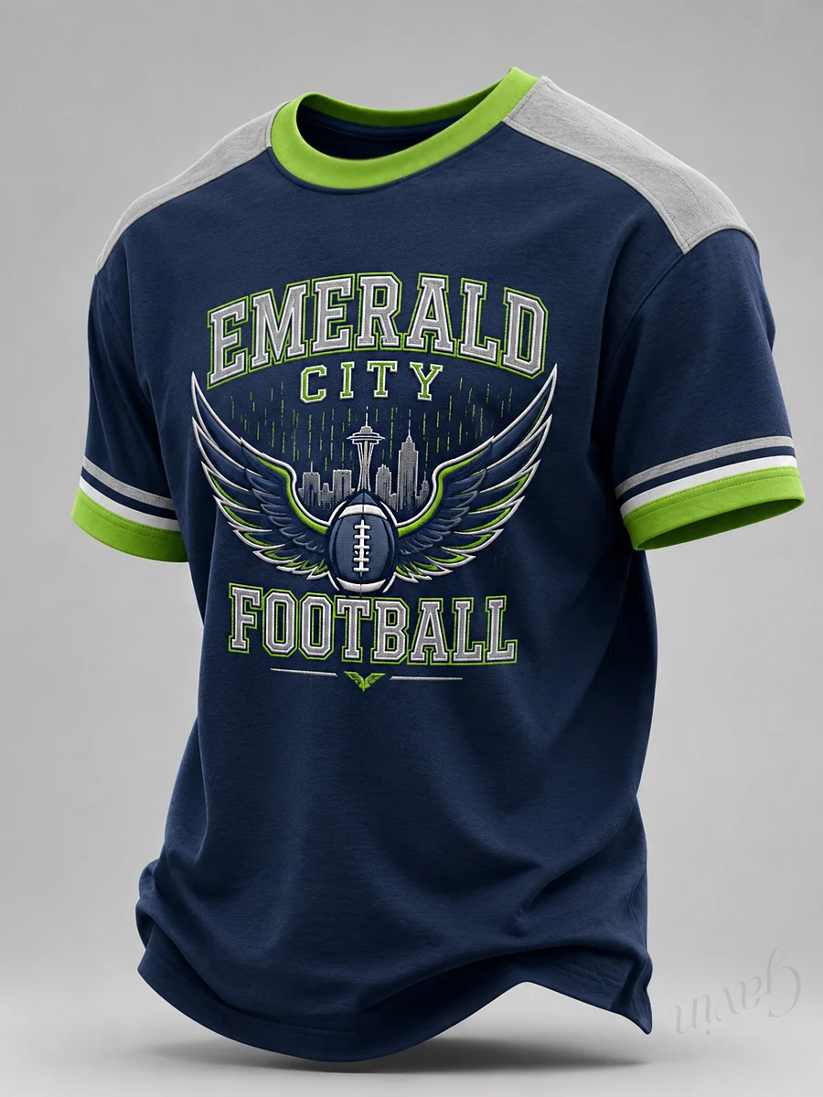 Men'S Football Fan Printed T-Shirt